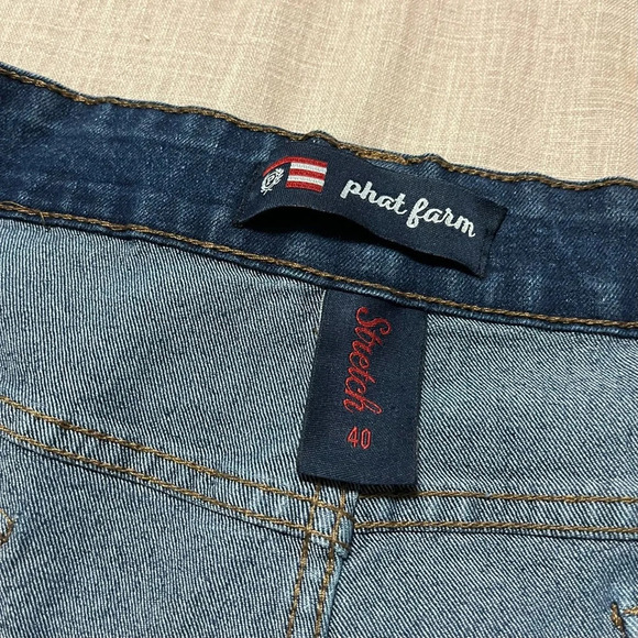 Vintage Phat Farm Shorts Men Size 40 Baggy 90’s Denim Y2K relaxed streetwear - Picture 5 of 7